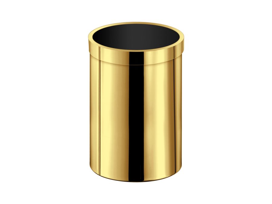 Sanco Open Bins Χαρτοδοχείο 12lt PVD χρυσό ορείχαλκο γυαλιστερό 90664-PVD-02PL