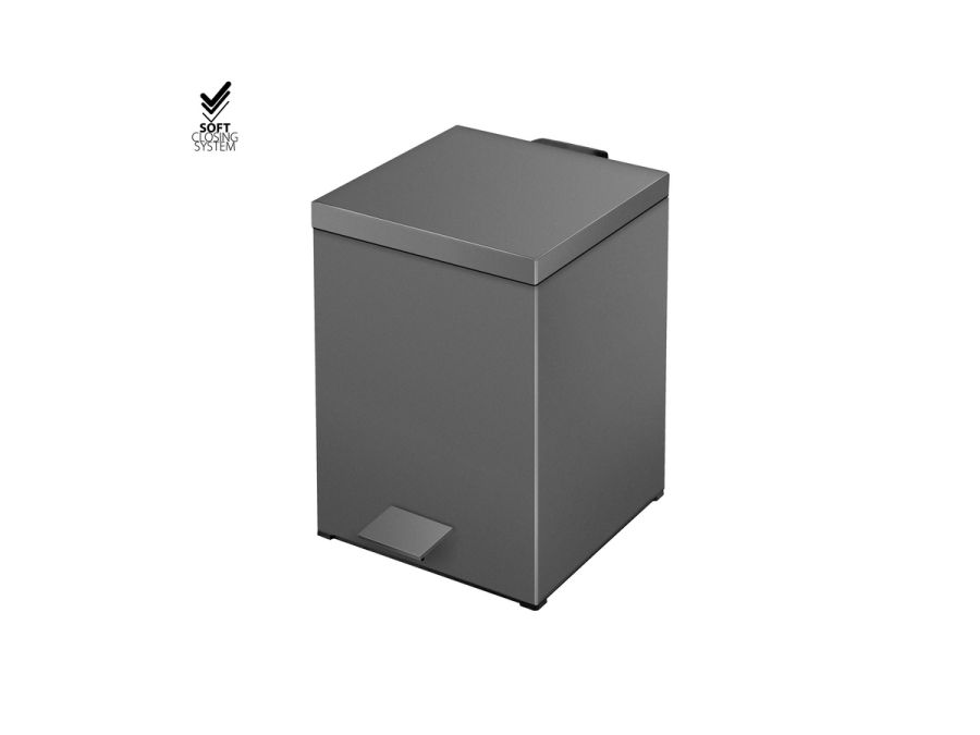 Sanco Waste Bins Χαρτοδοχείο 5lt Σκούρο γραφίτη 90677-122