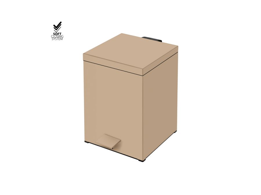 Sanco Waste Bins Χαρτοδοχείο 5lt Μόκα ματ 90677-M103