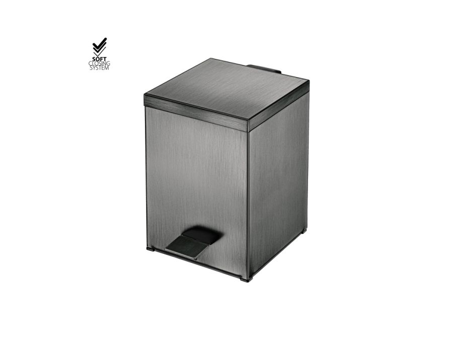 Sanco Waste Bins Χαρτοδοχείο 5lt PVD gun metal βουρτσιστό 90677-PVD-05BR
