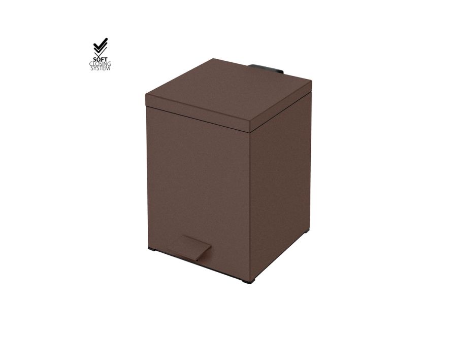 Sanco Waste Bins Χαρτοδοχείο 5lt Wenge ανάγλυφο 90677-Α75