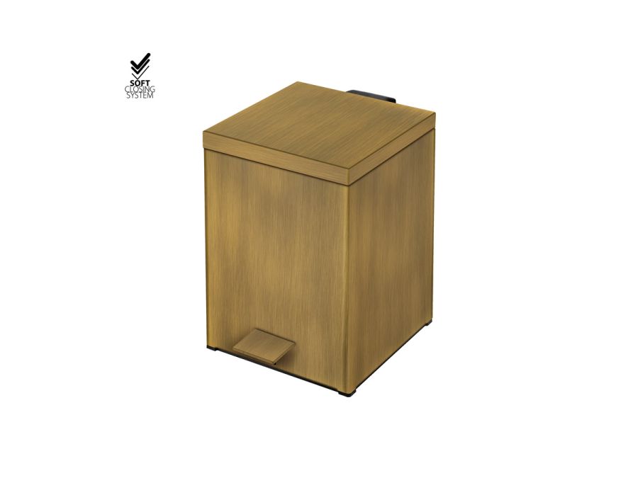 Sanco Waste Bins Χαρτοδοχείο 5lt Μπρονζέ ματ 90677-Μ25