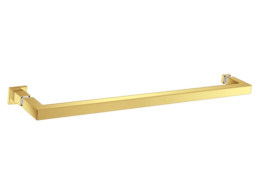 Sanco Glass Door Accessories Λαβή / Πετσετοθήκη PVD χρυσό ορείχαλκο γυαλιστερό GL0723-PVD-02PL
