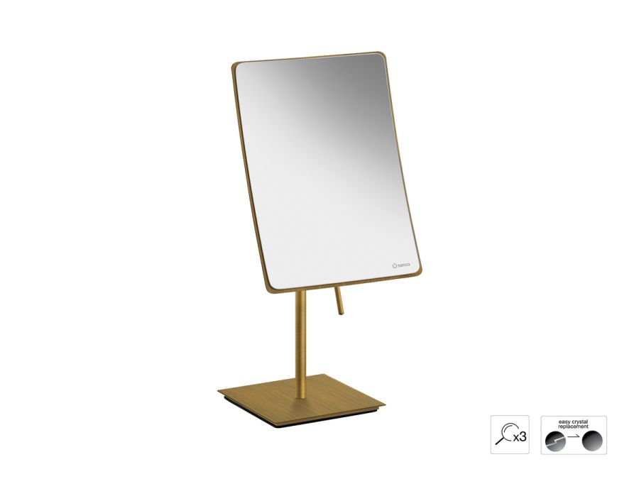 Sanco Cosmetic mirrors Μεγεθυντικός καθρέπτης x3 Μπρονζέ ματ MR-303-Μ25