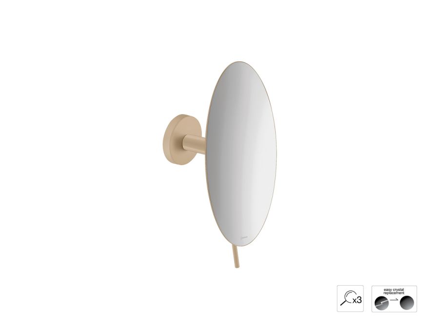 Sanco Cosmetic mirrors Μεγεθυντικός καθρέπτης x3 Μόκα ματ MR-702-M103
