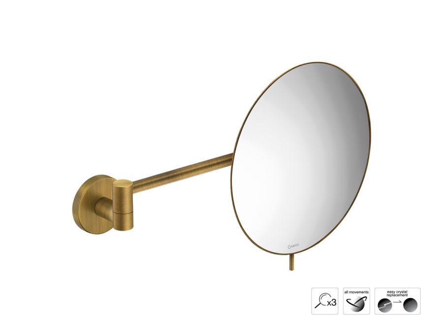 Sanco Cosmetic mirrors Μεγεθυντικός καθρέπτης x3 Μπρονζέ ματ MR-705-Μ25