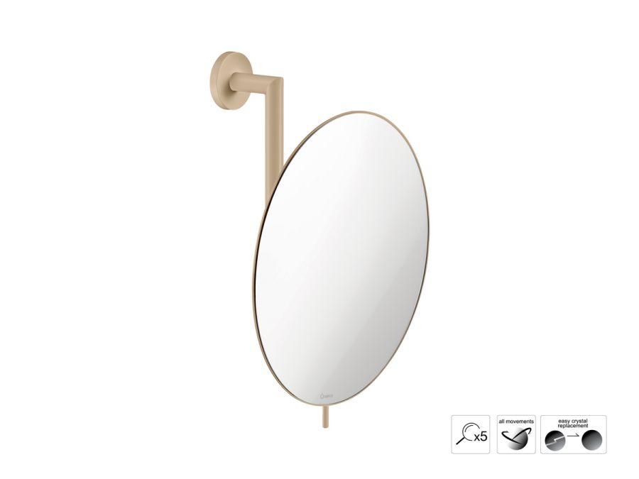 Sanco Cosmetic mirrors Μεγεθυντικός καθρέπτης x5 Μόκα ματ MR-764-M103