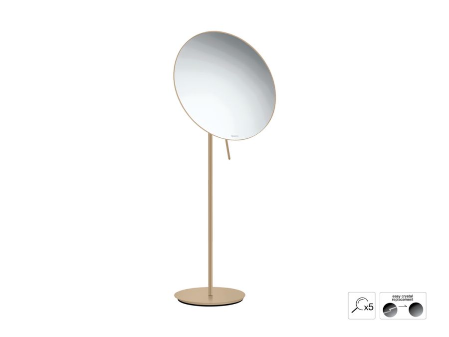 Sanco Cosmetic mirrors Μεγεθυντικός καθρέπτης x5 Μόκα ματ MR-766-M103
