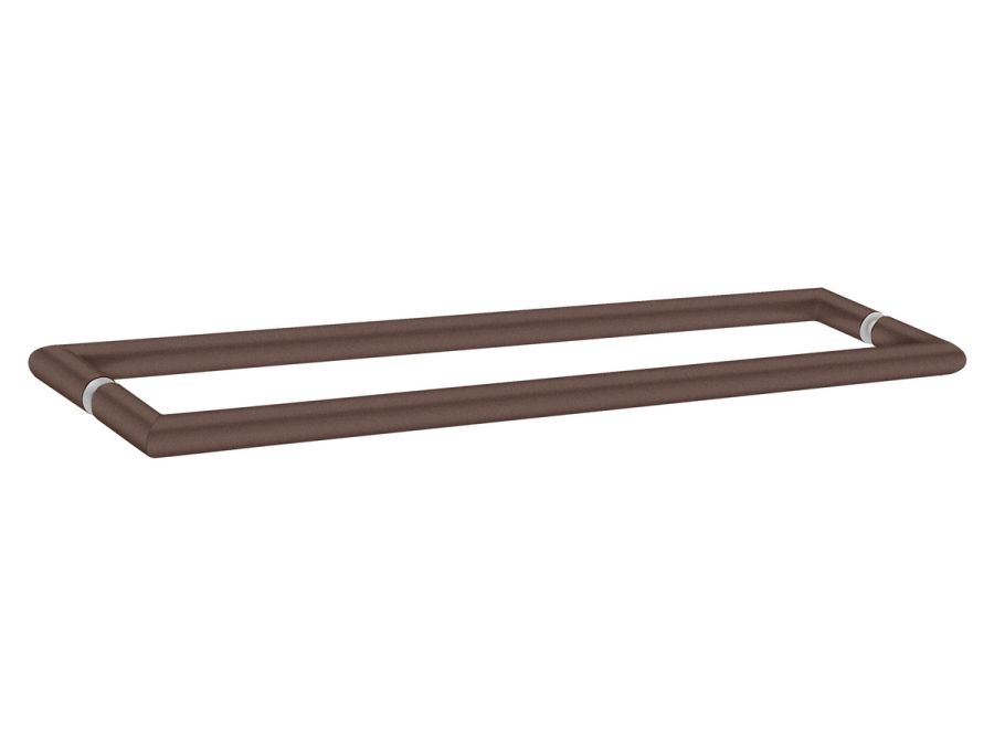 Sanco Glass Door Accessories Διπλή Λαβή / Πετσετοθήκη Wenge ανάγλυφο SET-GL0715-Α75