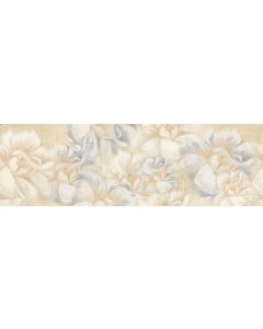 Πλακάκι Ντεκόρ Γυαλιστερό Μπάνιου / Κουζίνας Κεραμικό 20*60cm Dante Decor Beige Flower AP262060FB