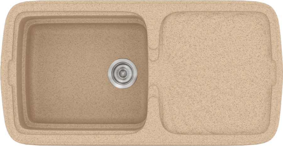 Sanitec Νεροχύτης 306 Classic 96×51 306-10-Granite-Beige