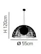 HL-3587-1S BALE RUSTY BROWN Φ55 HOMELIGHTING 77-4306
