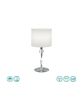 Φωτιστικό Επιτραπέζιο Μονόφωτο Ø30xH62cm 2 Smd Led 3w 2x300lm 3000K Nickel Matt Trio Lighting Nandor 575310307