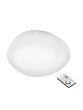 Πλαφονιέρα Οροφής Λευκή 45xH8,5cm LED RGBW 2700-6500K 2800lm Εφαρμογή-Τηλεχειριστήριο Eglo Sileras 97577