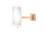 Επιτοίχιος Μεγεθυντικός Καθρέπτης x3 Led 5watt 220-240V IP44 Sanco Led Cosmetic Mirrors Rose Gold 24K MRLED-305-A06