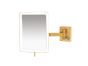 Επιτοίχιος Μεγεθυντικός Καθρέπτης x3 Led 5 watt 220-240V Gold 24K Brushed Sanco Led Cosmetic Mirrors MRLED-305-AB5