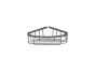 Sanco Shower Baskets Γωνιακή Θήκη Σκούρο γραφίτη 00008-122