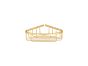 Sanco Shower Baskets Γωνιακή Θήκη PVD χρυσό ορείχαλκο βουρτσιστό 00008-PVD-02BR