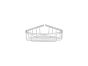 Sanco Shower Baskets Γωνιακή Θήκη PVD νίκελ ατσάλι 00008-PVD-11BR