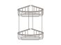 Sanco Shower Baskets Διπλή γωνιακή Θήκη Γκρι τσιμέντου ματ 00009-M104