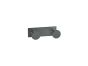 Sanco Bath Robe Hook & Door Stop Διπλό Άγκιστρο Ανθρακί ανάγλυφο 00682-Μ118