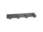 Sanco Bath Robe Hook & Door Stop Τετραπλό άγκιστρο Σκούρο γραφίτη 00684-122