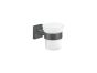 Sanco Iconic Glass Holder Ανθρακί ανάγλυφο 26701-Μ118