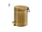 Sanco Waste Bins Χαρτοδοχείο 5 lt Soft Close (AISI 304) Μπρονζέ ματ 90605-Μ25