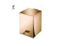 Sanco Waste Bins Χαρτοδοχείο 5lt PVD θερμό μπρονζέ γυαλιστερό 90677-PVD-01PL