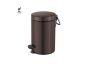Sanco Waste Bins Χαρτοδοχείο 3lt Soft Closing System Wenge ανάγλυφο 90689-Α75