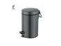 Sanco Waste Bins Χαρτοδοχείο 3lt Soft Closing System Ανθρακί ανάγλυφο 90689-Μ118