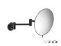 Sanco Cosmetic mirrors Μεγεθυντικός καθρέπτης x3 (Διπλό βραχίονα) Μαύρο ματ MR-701-Μ116