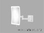 Sanco LED Cosmetic mirrors Μεγεθυντικός καθρέπτης x3 με LED Λευκό ματ MRLED-301-Μ101