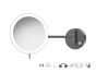 Sanco LED Cosmetic mirrors Μεγεθυντικός καθρέπτης x3 με LED Ανθρακί ανάγλυφο MRLED-705-Μ118