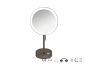 Sanco LED Cosmetic mirrors LED Επικαθήμενος Καθρέπτης μεγεθυντικός x3 Σκούρο μπρονζέ ματ MRLED-903-DM25