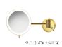 Sanco LED Cosmetic mirrors LED Καθρέπτης μεγεθυντικός x3 usb charging PVD χρυσό ορείχαλκο γυαλιστερό MRLED-905-PVD-02PL