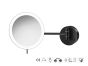 Sanco LED Cosmetic mirrors LED Καθρέπτης μεγεθυντικός x3 usb charging Μαύρο ματ MRLED-905-Μ116