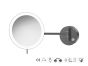 Sanco LED Cosmetic mirrors LED Καθρέπτης μεγεθυντικός x3 usb charging Ανθρακί ανάγλυφο MRLED-905-Μ118