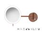 Sanco LED Cosmetic mirrors LED Καθρέπτης μεγεθυντικός x3 usb charging Χάλκινο ματ MRLED-905-Μ26