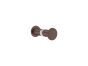 Sanco Glass Door Accessories Διπλό Πόμολο / Άγκιστρο Wenge ανάγλυφο SET-GL0670-Α75