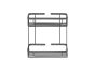 Sanco Shower Baskets Διπλή παραλ/μη Θήκη Χρώμιο 00004-Α03