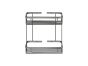 Sanco Shower Baskets Διπλή παραλ/μη Θήκη Χρώμιο 00004-Α03