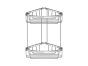 Sanco Shower Baskets Διπλή γωνιακή Θήκη Μόκα ματ 00009-M103