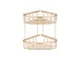 Sanco Shower Baskets Διπλή γωνιακή Θήκη Χρώμιο 00009-Α03