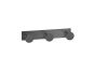 Sanco Bath Robe Hook & Door Stop Τριπλό Άγκιστρο Μόκα ματ 00683-M103