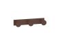 Sanco Bath Robe Hook & Door Stop Τριπλό Άγκιστρο Μόκα ματ 00683-M103