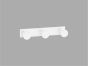 Sanco Bath Robe Hook & Door Stop Τριπλό Άγκιστρο Μόκα ματ 00683-M103