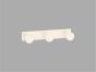 Sanco Bath Robe Hook & Door Stop Τριπλό Άγκιστρο Μόκα ματ 00683-M103