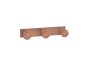 Sanco Bath Robe Hook & Door Stop Τριπλό Άγκιστρο Μόκα ματ 00683-M103