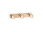 Sanco Bath Robe Hook & Door Stop Τριπλό Άγκιστρο Μόκα ματ 00683-M103